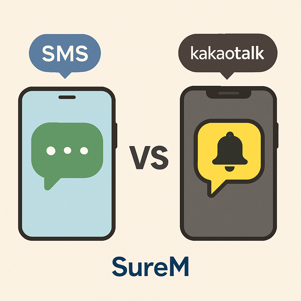 SMS vs. KakaoTalk AlimTalk: What?셲 the Difference?