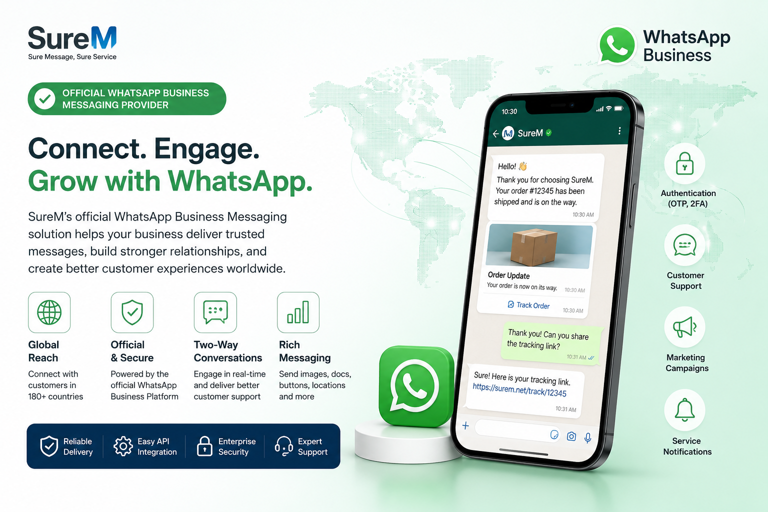 SureM Becomes an Official WhatsApp Business Messaging Provider: Expand Customer Communication Worldwide